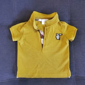 Burberry polo shirt size 9 months